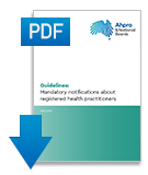 Mandatory notifications about practitioners - Guidelines - PDF
